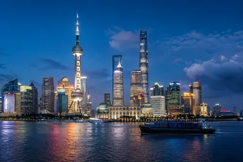 Skyline de Shanghái, China